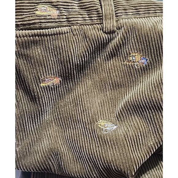 Polo Ralph Lauren Men 40L Corduroy Pants Fly Fishing Embroidered‎ - Picture 3 of 11
